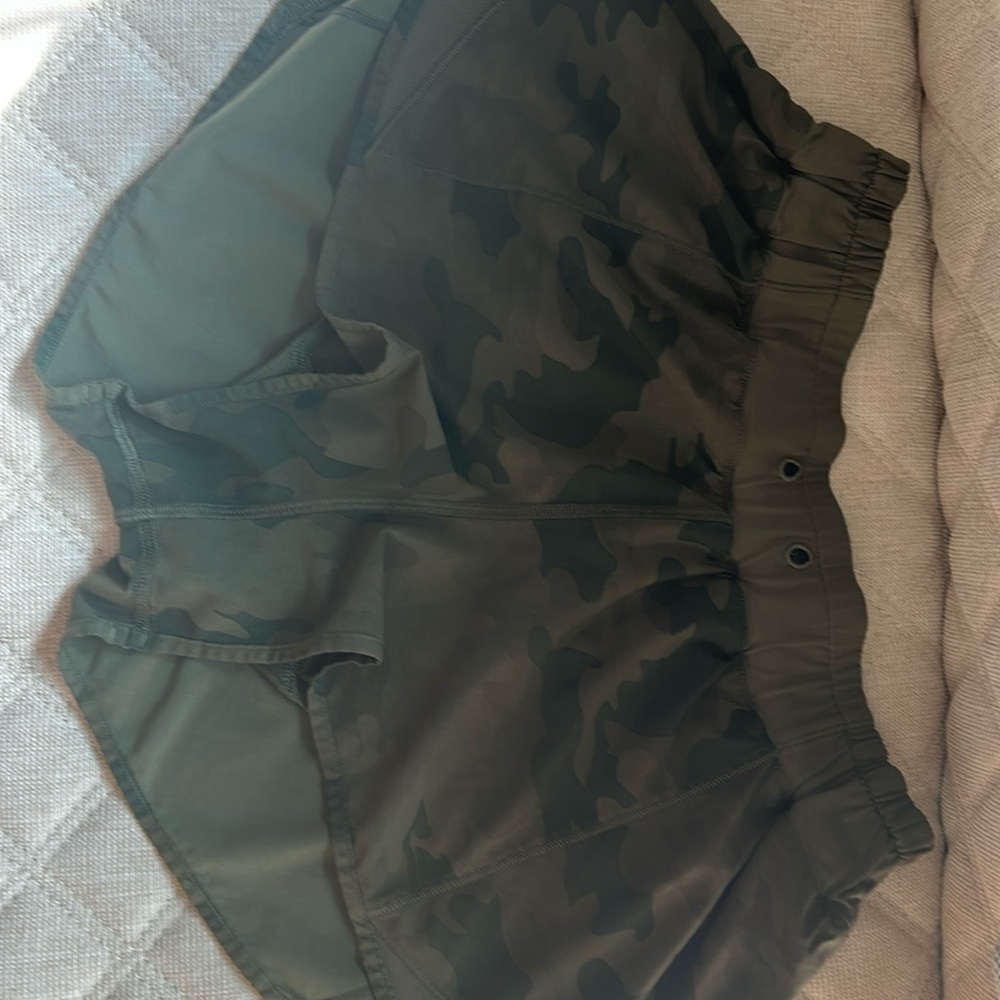Limited edition camouflage lululemon shorts